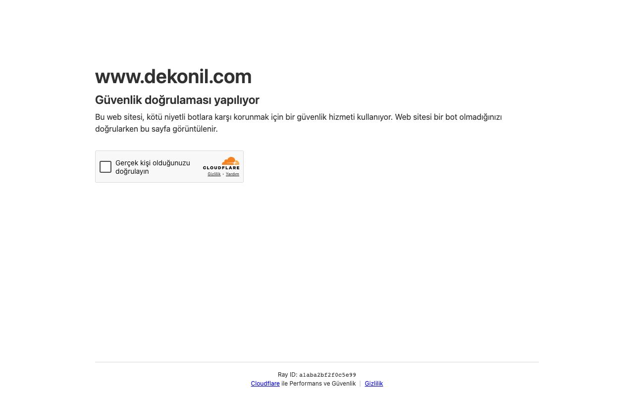 Dekonil İç ve Dış Ticaret Ltd. Şti.