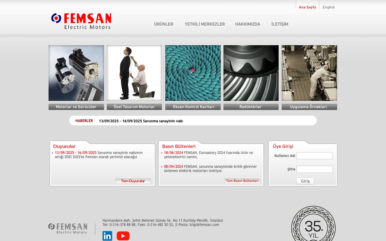 FEMSAN Elektrik Motorları Sanayii ve Ticaret A.Ş.