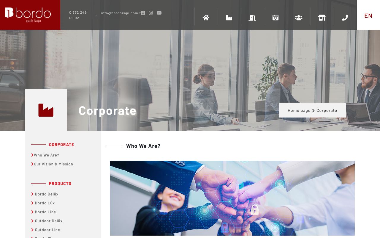 Bordo Çelik Kapı / Yaşkar Ltd.